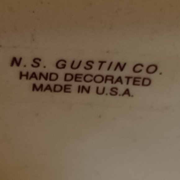 Vintage N.S. Gustin Ceramic Cat Figurine Statue - Picture 6 of 7